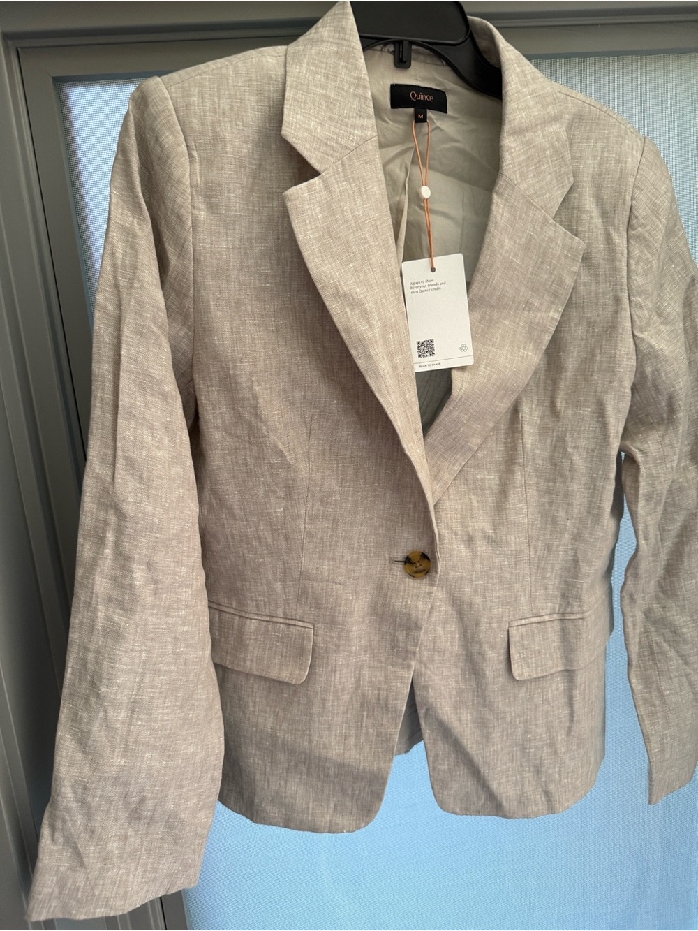 Quince  NWT Linen Blazer - Medium